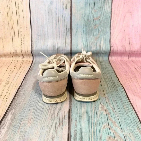 Pink and white womens tretorn sneakers - Picture 5 of 11